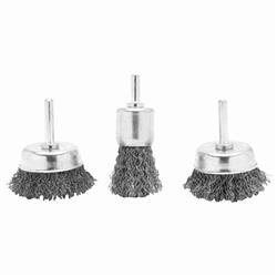 Wire Brush Performance Tool W1226 Carbon Steel; With One 1" And Two 3" Cup Brushes - Young Farts RV Parts